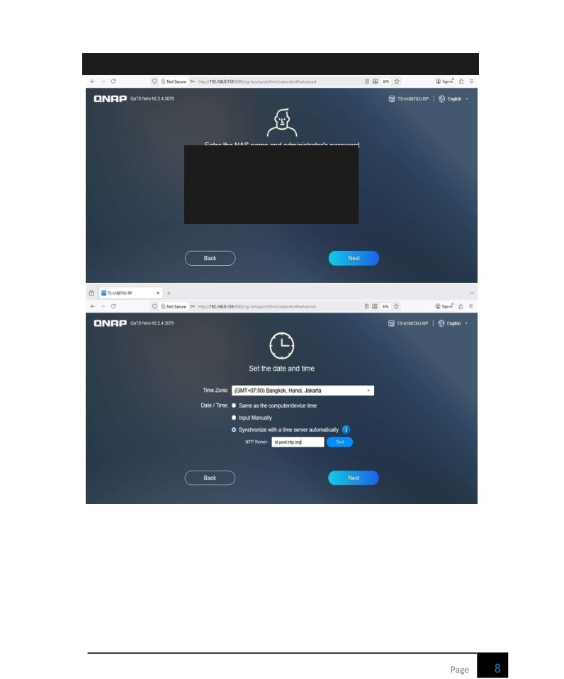 Initial Setup QNAP HALO-TECHS